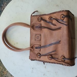 STS Ranchwear Brown Leather Tote Bag